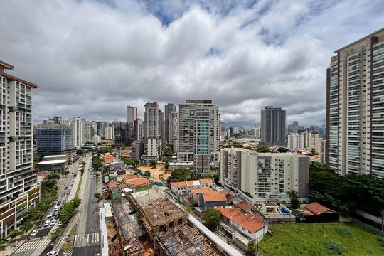 Vista Suíte  de apartamento para alugar com 1 quarto, 44m² em Jardim das Acacias, São Paulo