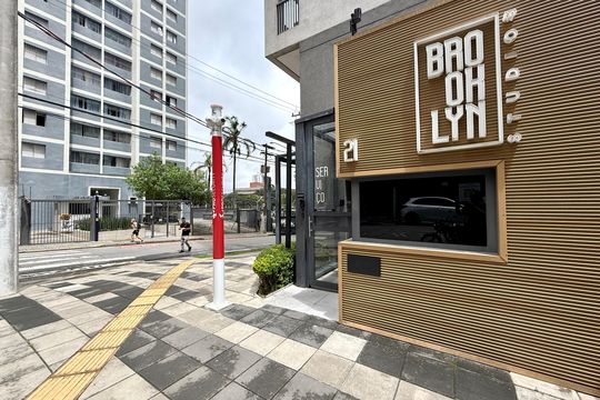 Fachada  de kitnet/studio à venda com 0 quarto, 22m² em Jardim das Acacias, São Paulo