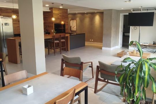 Área comum - Salão de festas de apartamento à venda com 2 quartos, 58m² em Cidade Baixa, Porto Alegre