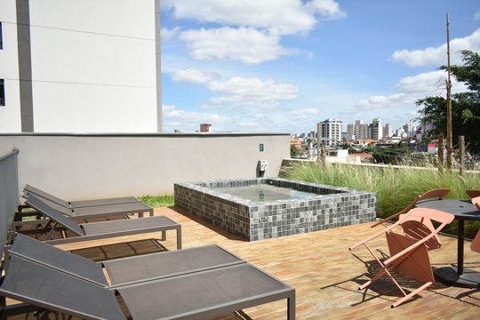 Área comum - Piscina de kitnet/studio para alugar com 0 quarto, 26m² em Vila da Saúde, São Paulo