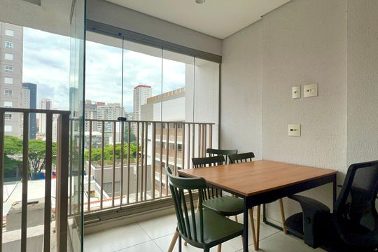 Varanda de apartamento à venda com 1 quarto, 29m² em Sumarezinho, São Paulo