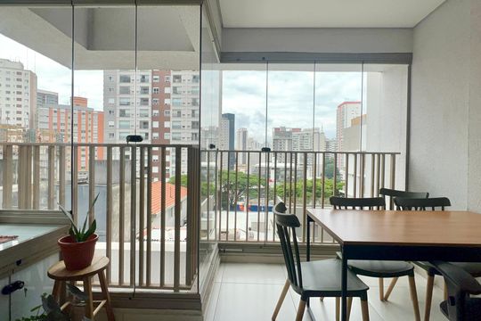 Varanda de apartamento à venda com 1 quarto, 29m² em Sumarezinho, São Paulo