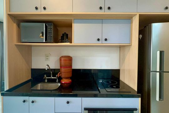 Cozinha de apartamento à venda com 1 quarto, 29m² em Sumarezinho, São Paulo
