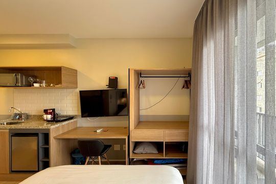 Quarto de kitnet/studio à venda com 1 quarto, 22m² em Jardim das Acacias, São Paulo