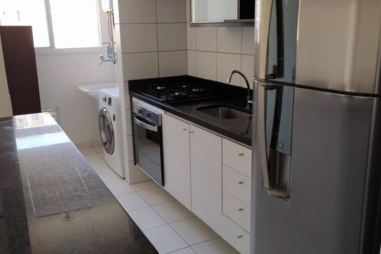 Cozinha de apartamento para alugar com 2 quartos, 57m² em Umuarama, Osasco