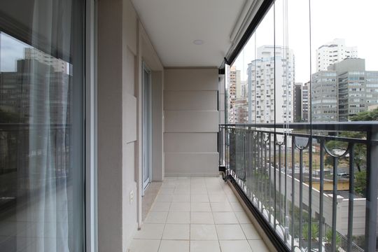 Varanda de apartamento para alugar com 1 quarto, 48m² em Vila Nova Conceição, São Paulo