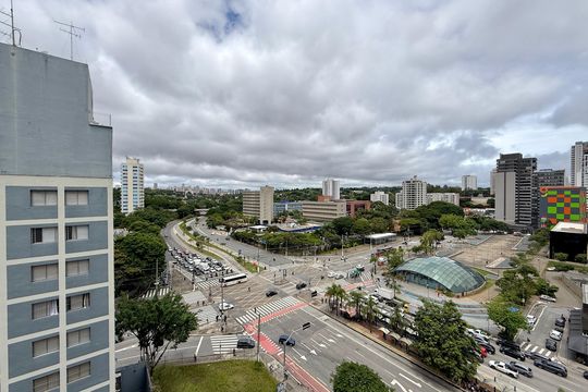 Vista  de kitnet/studio à venda com 0 quarto, 22m² em Jardim das Acacias, São Paulo