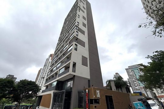 Fachada  de kitnet/studio à venda com 0 quarto, 22m² em Jardim das Acacias, São Paulo