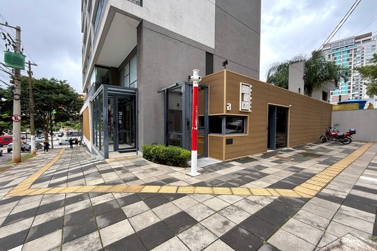Fachada  de kitnet/studio à venda com 0 quarto, 22m² em Jardim das Acacias, São Paulo