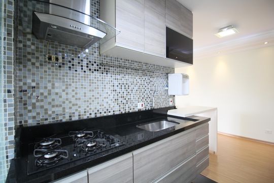 Cozinha - Armários de apartamento à venda com 2 quartos, 72m² em Paraíso do Morumbi, São Paulo