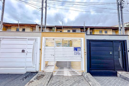 Fachada com Plaquinha de casa à venda com 3 quartos, 103m² em Jardim Jaú (zona Leste), São Paulo