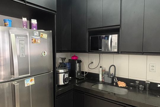 Cozinha de apartamento à venda com 2 quartos, 50m² em Vila Curuçá, Santo André