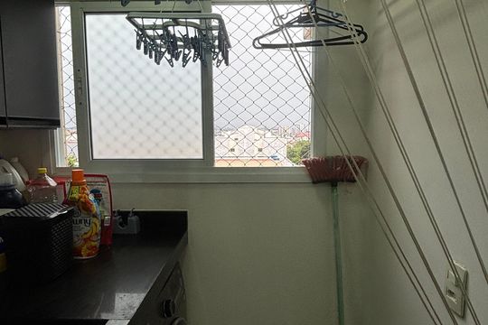 Área de Serviço de apartamento à venda com 2 quartos, 50m² em Vila Curuçá, Santo André