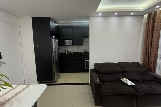 Sala - Sala de Jantar de apartamento à venda com 2 quartos, 50m² em Vila Curuçá, Santo André