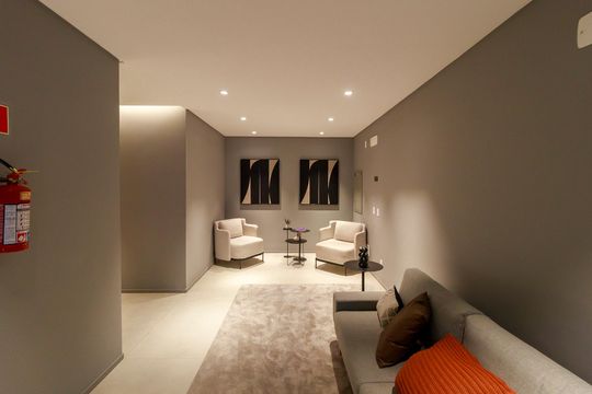 Hall Social de kitnet/studio para alugar com 0 quarto, 28m² em Campo Belo, São Paulo