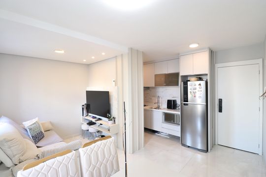 Sala de apartamento à venda com 1 quarto, 38m² em Lapa, São Paulo