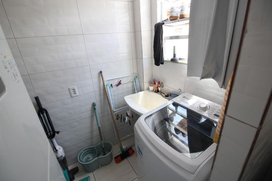 Área de Serviço de apartamento à venda com 2 quartos, 52m² em Taquara, Rio de Janeiro