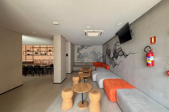 Salão de Festas  de kitnet/studio para alugar com 1 quarto, 22m² em Jardim das Acacias, São Paulo