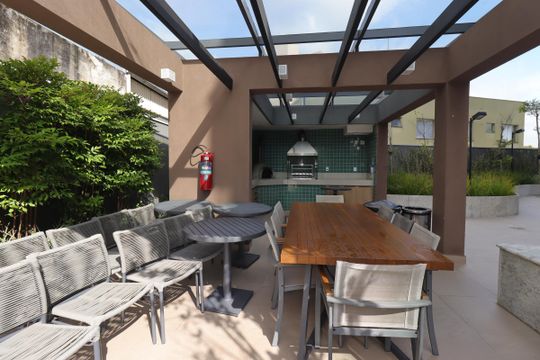 Área Comum - Churrasqueira de apartamento à venda com 3 quartos, 105m² em Vila Assunção, Santo André