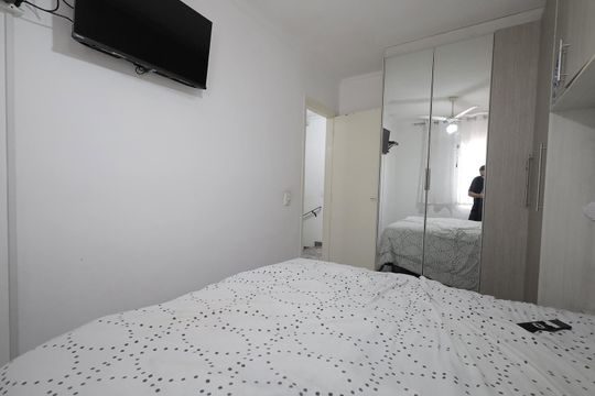 Quarto 3 de casa de condomínio à venda com 3 quartos, 120m² em Vila Metalúrgica, Santo André