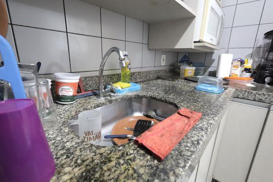 Cozinha de casa de condomínio à venda com 3 quartos, 120m² em Vila Metalúrgica, Santo André