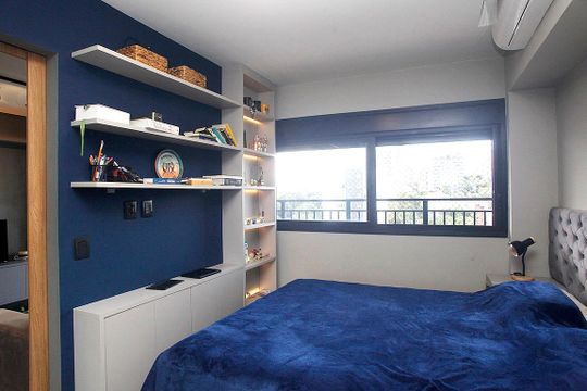 Quarto Suíte de apartamento para alugar com 1 quarto, 45m² em Rio Branco, Porto Alegre