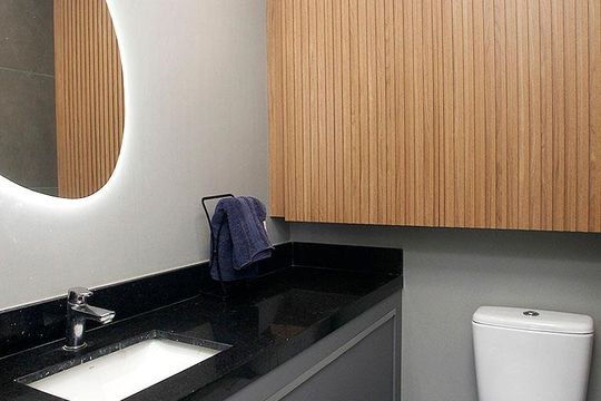 Banheiro Quarto Suíte de apartamento para alugar com 1 quarto, 45m² em Rio Branco, Porto Alegre