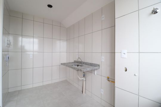 Cozinha de apartamento para alugar com 2 quartos, 45m² em Chácaras Tubalina E Quartel, Uberlândia