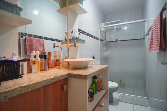 Banheiro da Suíte de casa à venda com 3 quartos, 166m² em Pinheiro, São Leopoldo