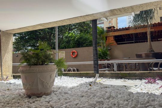 Área comum de kitnet/studio à venda com 1 quarto, 33m² em Brooklin, São Paulo