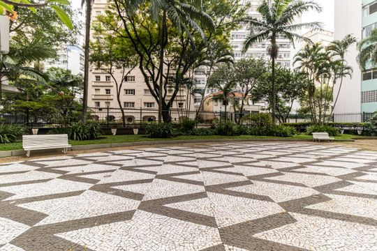 Jardim de apartamento à venda com 4 quartos, 168m² em Consolação, São Paulo