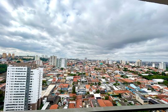 Varanda da Sala de apartamento à venda com 2 quartos, 69m² em Vila Rosalia, Guarulhos