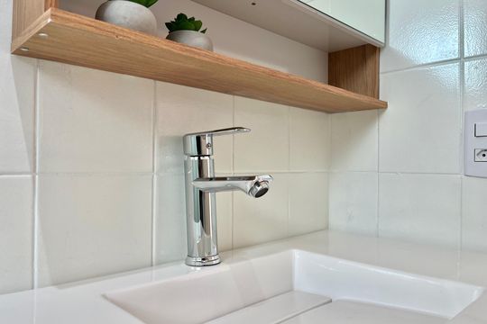 Banheiro de apartamento à venda com 2 quartos, 60m² em Vila Paulista, São Paulo