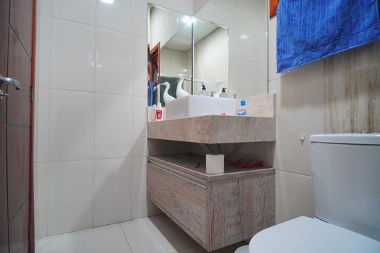 Banheiro de casa para alugar com 3 quartos, 400m² em Scharlau, São Leopoldo