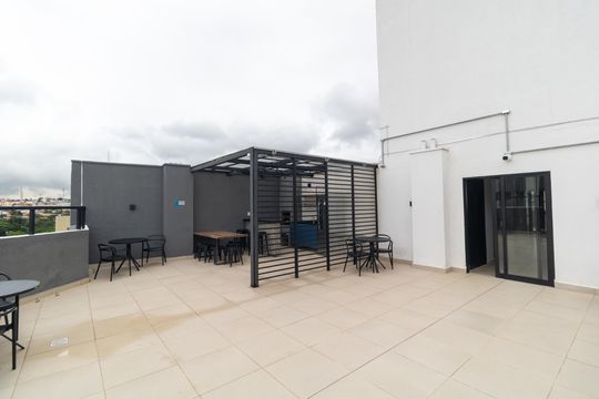 Área comum -  Terraço com Churrasqueira de kitnet/studio à venda com 1 quarto, 36m² em Botafogo, Campinas