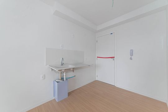 Cozinha de kitnet/studio à venda com 1 quarto, 24m² em Itaim Bibi, São Paulo
