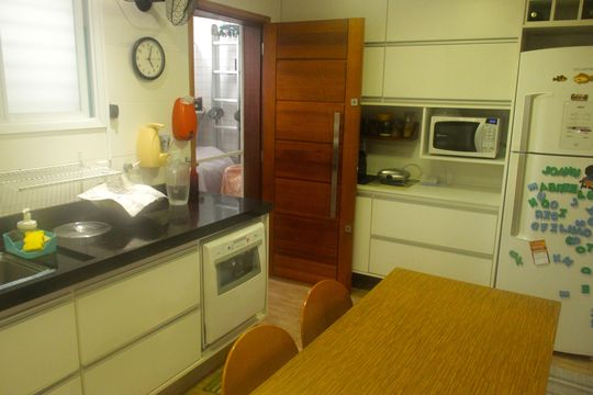 Cozinha de casa para alugar com 2 quartos, 120m² em Embaré, Santos