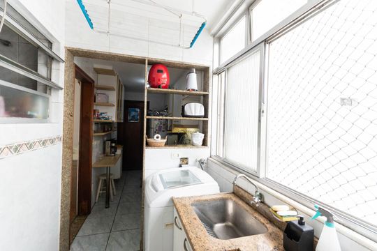Área de Serviço de apartamento à venda com 3 quartos, 110m² em Grajaú, Rio de Janeiro