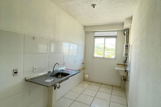 Cozinha de apartamento à venda com 2 quartos, 43m² em Campo Grande, Rio de Janeiro