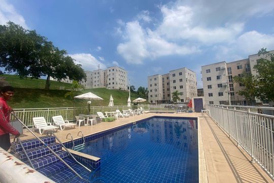 Área externa de apartamento à venda com 2 quartos, 43m² em Campo Grande, Rio de Janeiro