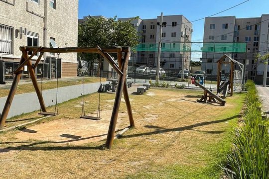 Área externa de apartamento à venda com 2 quartos, 43m² em Campo Grande, Rio de Janeiro