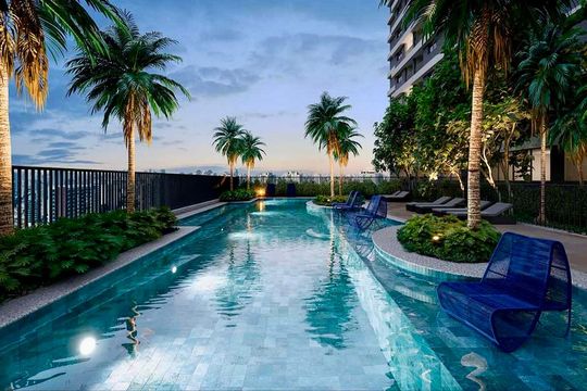 Piscina de kitnet/studio à venda com 1 quarto, 27m² em Pinheiros, São Paulo