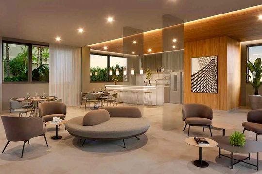 Salão de Festas de kitnet/studio à venda com 1 quarto, 27m² em Pinheiros, São Paulo