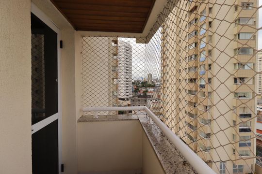 Sacada da Suíte 3 de apartamento para alugar com 3 quartos, 128m² em Centro, Santo André