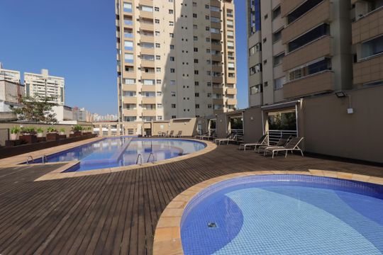 Área Comum - Piscina de apartamento para alugar com 3 quartos, 128m² em Centro, Santo André