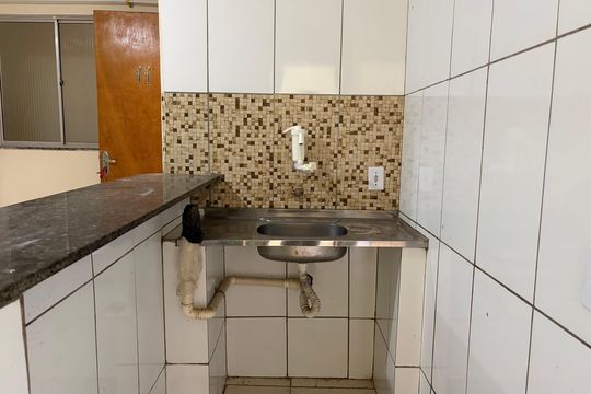 Cozinha  de kitnet/studio para alugar com 1 quarto, 40m² em Recreio, Rio de Janeiro
