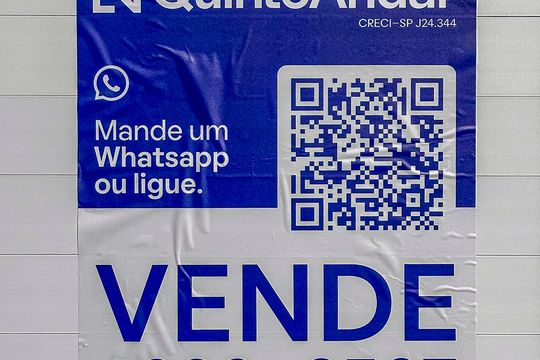 Placa Instalada na Fachada de apartamento à venda com 2 quartos, 135m² em Paraíso, Santo André
