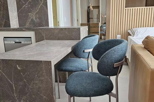 Sala de apartamento à venda com 1 quarto, 46m² em Vila Olímpia, São Paulo