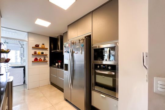 Cozinha de apartamento à venda com 3 quartos, 116m² em Baeta Neves, São Bernardo do Campo