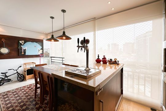 Sacada de apartamento à venda com 3 quartos, 116m² em Baeta Neves, São Bernardo do Campo